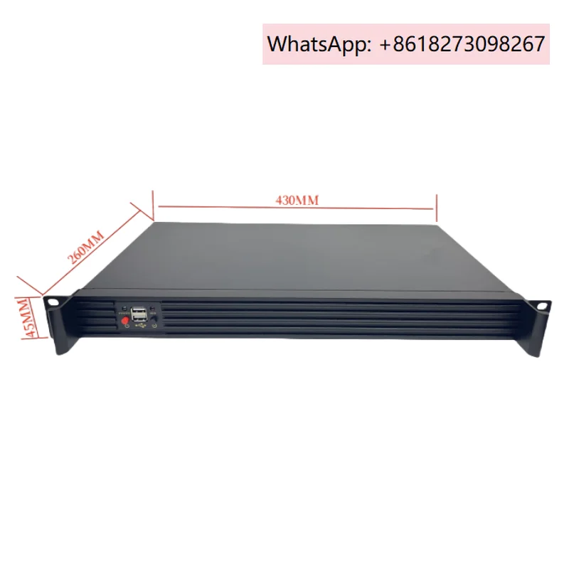 

Короткое промышленное шасси управления 1U, материнская плата 260MM17x17itx, источник питания FEXL, алюминиевая панель, сервер мониторинга брандмауэров