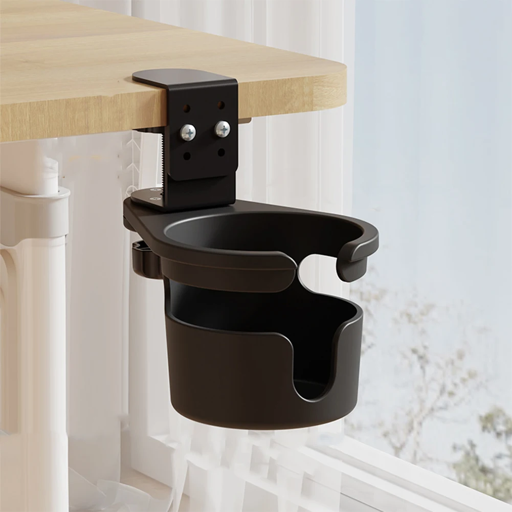 حامل أكواب مكتبي دوار، حامل كوب القهوة، 3 حامل زجاجة معزول بارتفاع قابل للتعديل، متعدد الوظائف لمشروبات القهوة والشاي