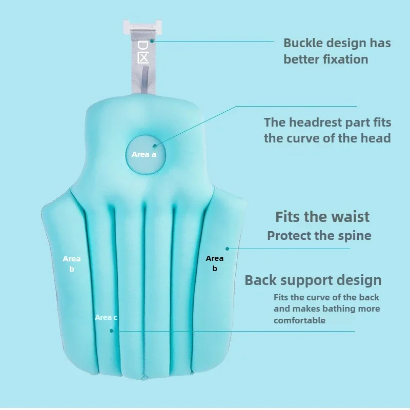 Bestseller Household Bathtub Seat Cushion, Adult Bath Mat, Folding Tub Cushion, Bathtub Backrest, Adults Can Sit on The Bath Art