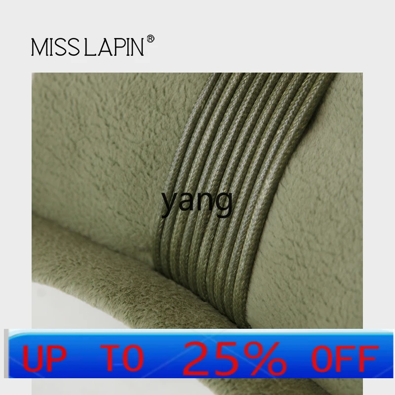 

LM Modern Simple Green Oil Wax Rope Stitching Waist Pillow Light Luxury Living Room Sofa Model Room Bedside Cushion