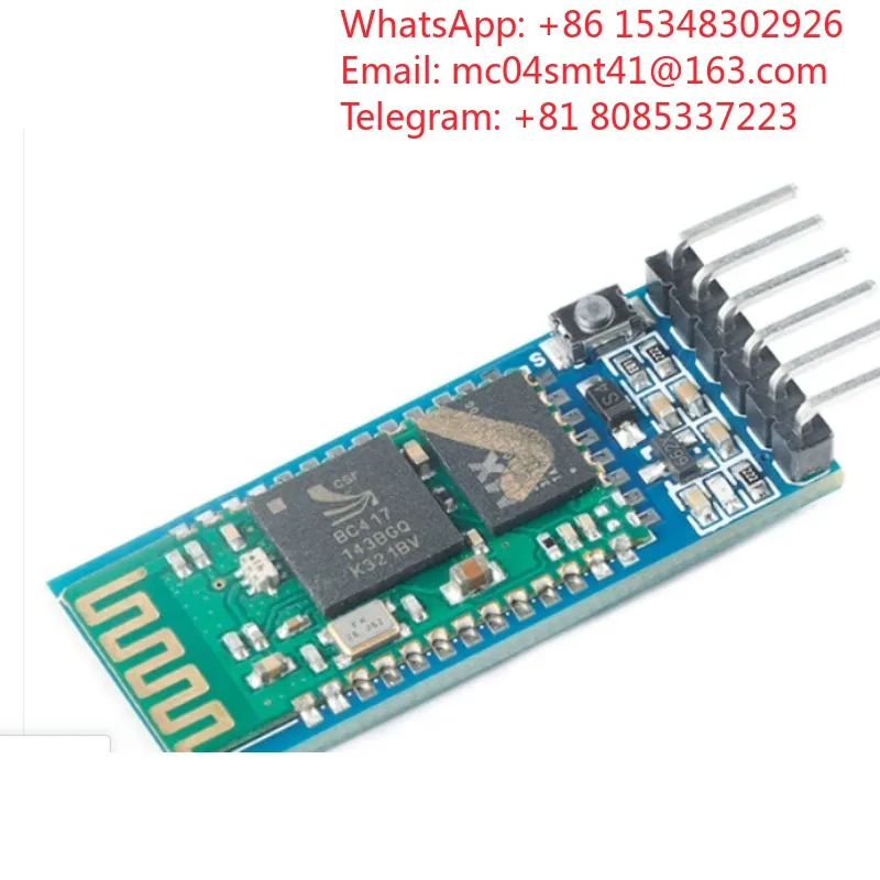 2 pcs HC-05 Bluetooth Serial Module Master & Slave Switchable Unit AT Command Clear Key Wireless Transceiver PCB For MCU Signal