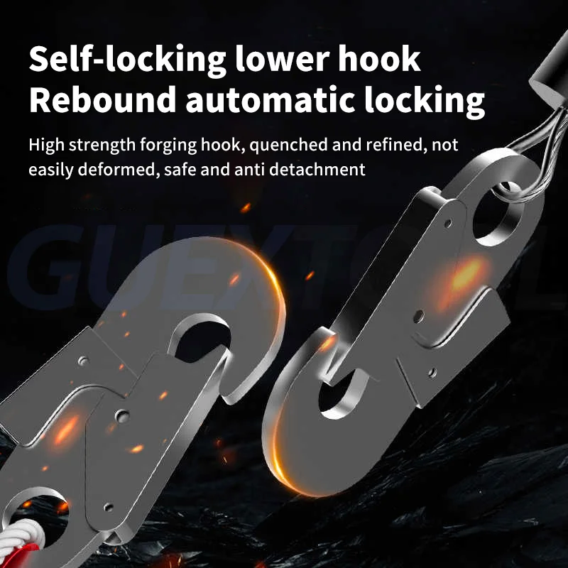 3-15m High Altitude Fall Protector Descent Device Safety Belt Fall Arrester Automatic Tower Crane Rope Lock Self-Locking Device