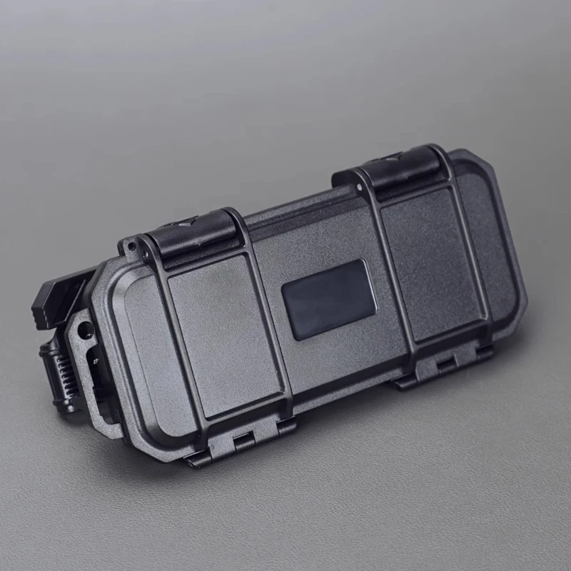 Portable Tactical Storage Box EDC Folding Knife Collection Protection Box Waterproof Sealed Quick Pull Waist Hanging Tool