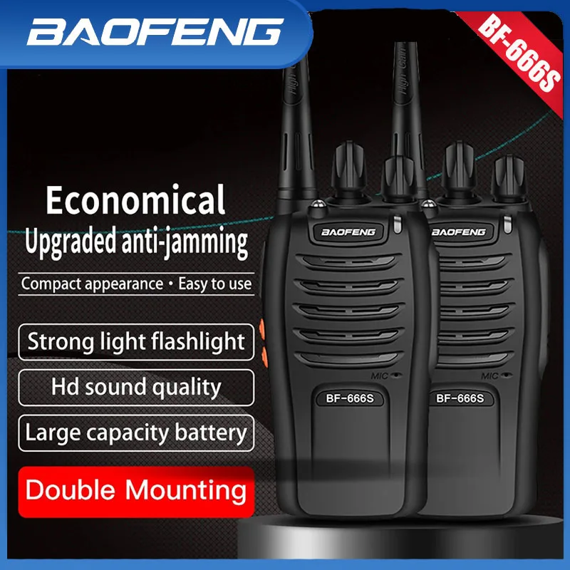 Baofeng BF-666S  1500Mah 5W 3Km-5Km Walkie Talkie Profesional, Hotels, Road Trips, Bouwplaatsen Kunnen Worden Gebru