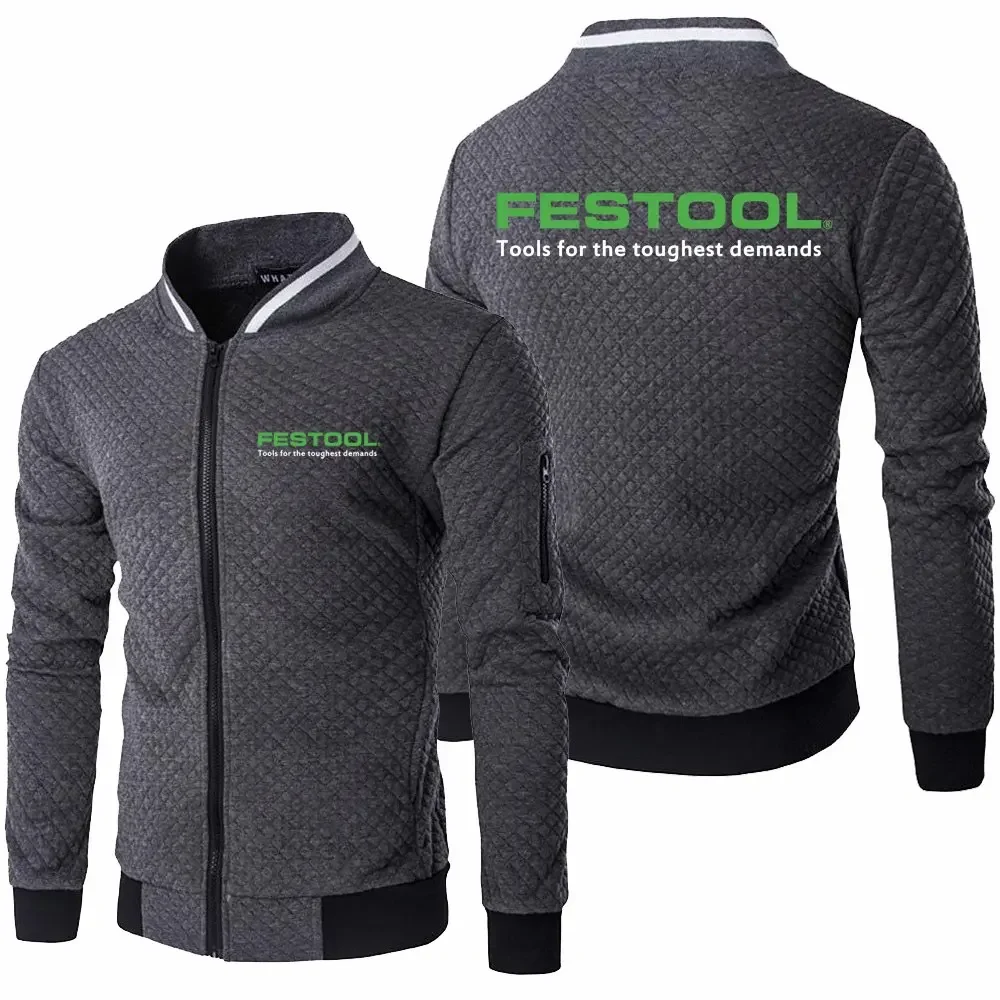 Festool Tools-Chaqueta de manga larga para hombre, ropa deportiva de moda, Sudadera con capucha informal con cremallera, primavera y otoño, novedad de 2023