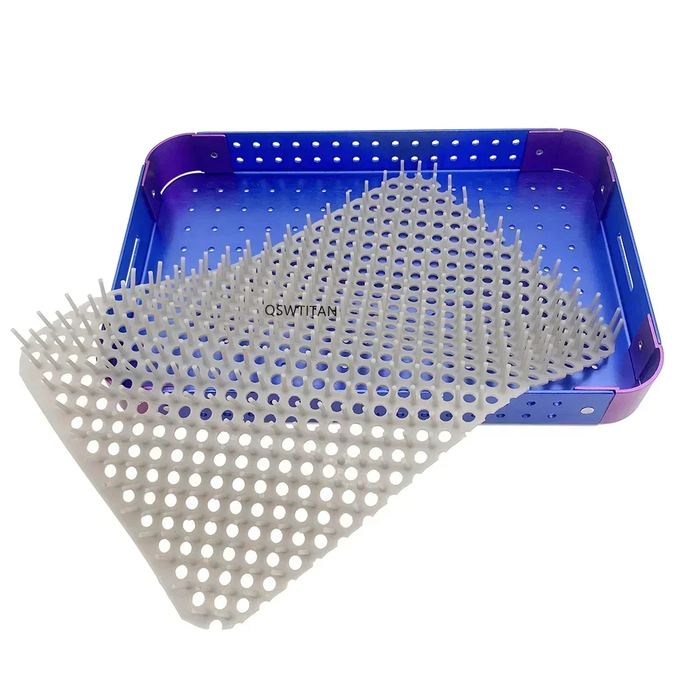 

Autoclavable Aluminum Sterilization Tray: Disinfection Case for Dental/Ophthalmic Instruments