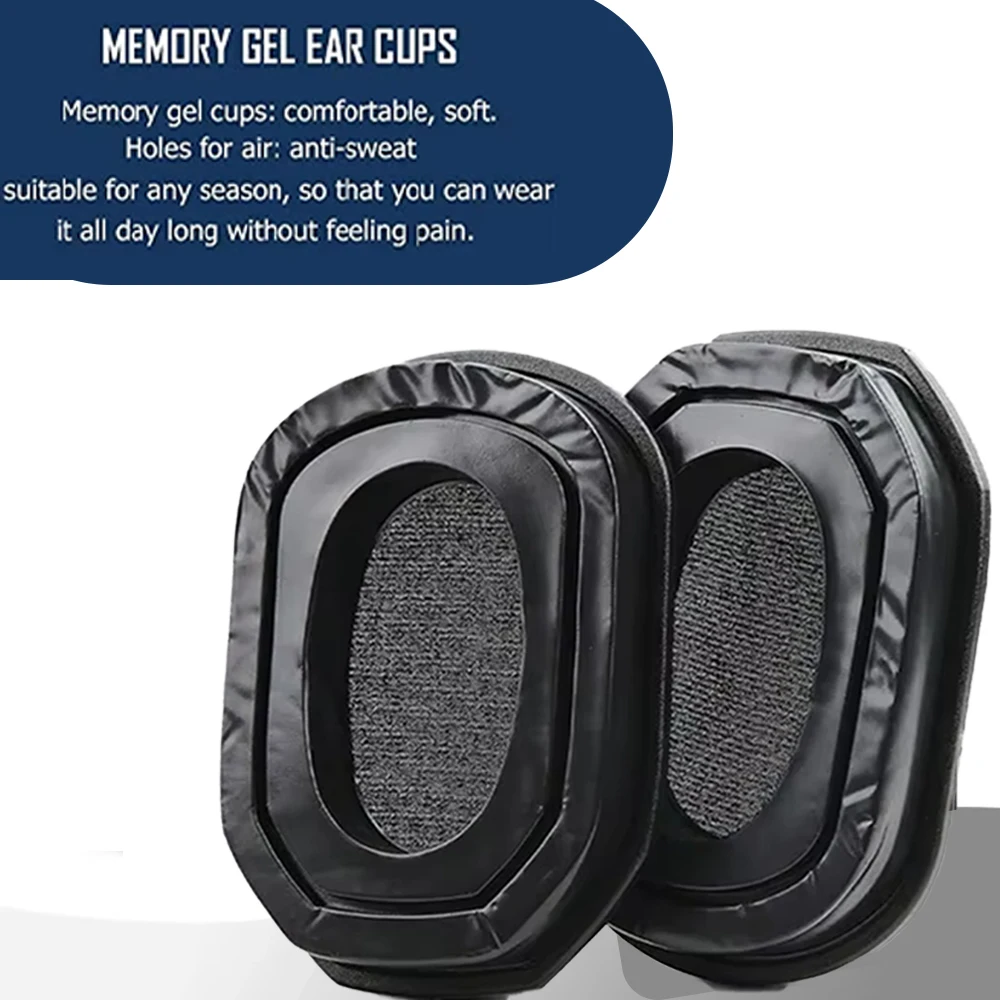 

Gel Ear Pads for Walker's Razor Earmuffs Cushions Earcups Protection with Sealed Bottom Shell