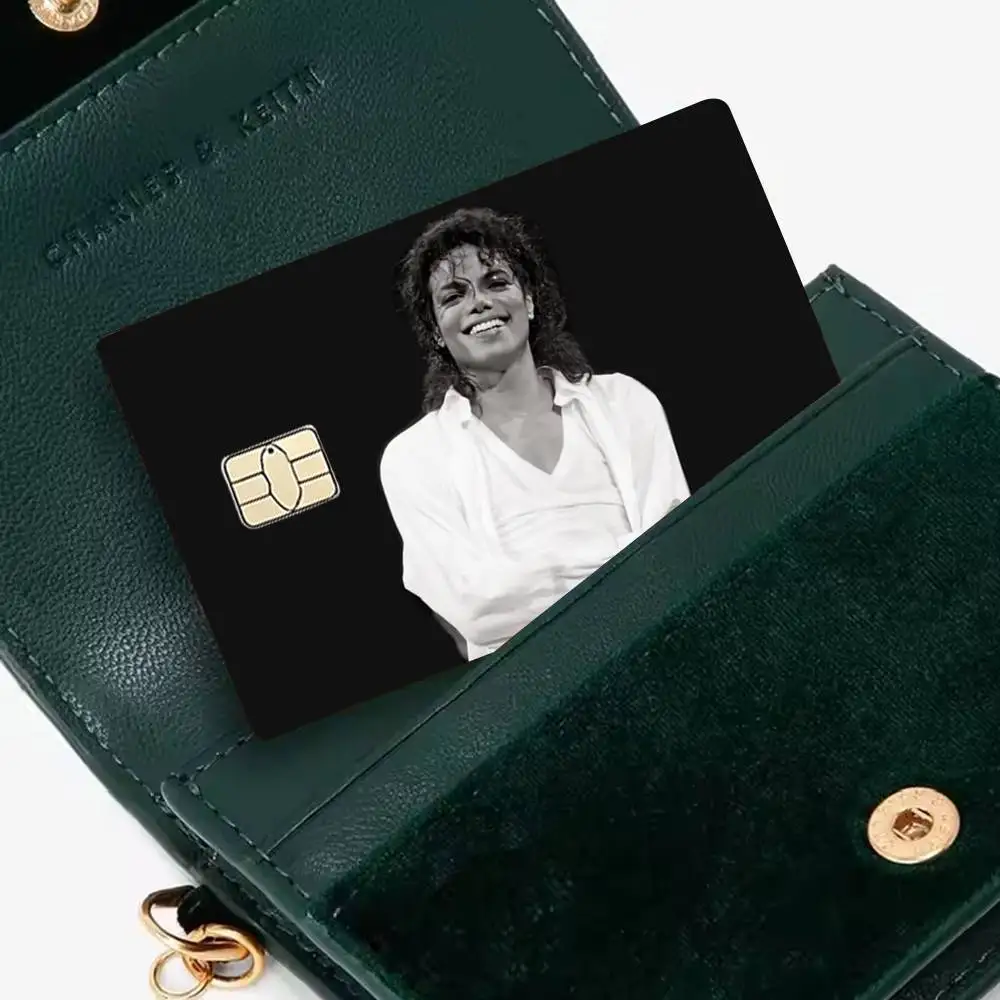 MJ Dance King Michael Jackson 4pcs 1Set HD Waterproof Card Skins Protective Stickers for Credit Bank Game Cards