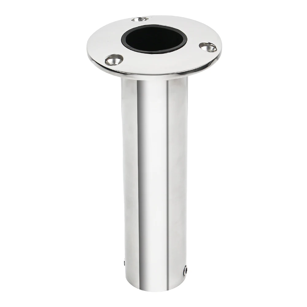 15°/30°/90° Heavy Duty Marine Grade Stainless Steel Boat Cast Fishing Rod Holder Round with PVC inner Marine Hardware