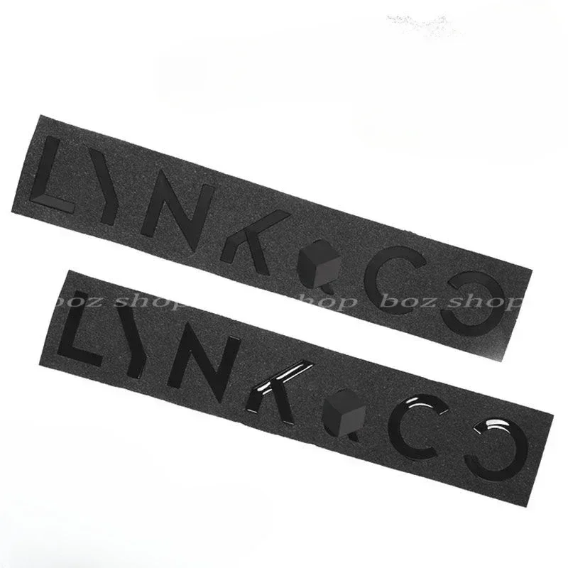 For Lynk&Co 01 02 03 05 Rear Logo Black English Letter Logo Car Logo Modification Black Warrior Decoration car Accessories