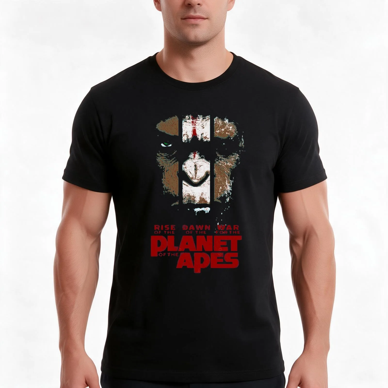Planet of the Apes Trilogy T-Shirt Summer Casual Cotton Tee Oversized Streetwear Tops Vintage Graphic Print Unisex Men Women