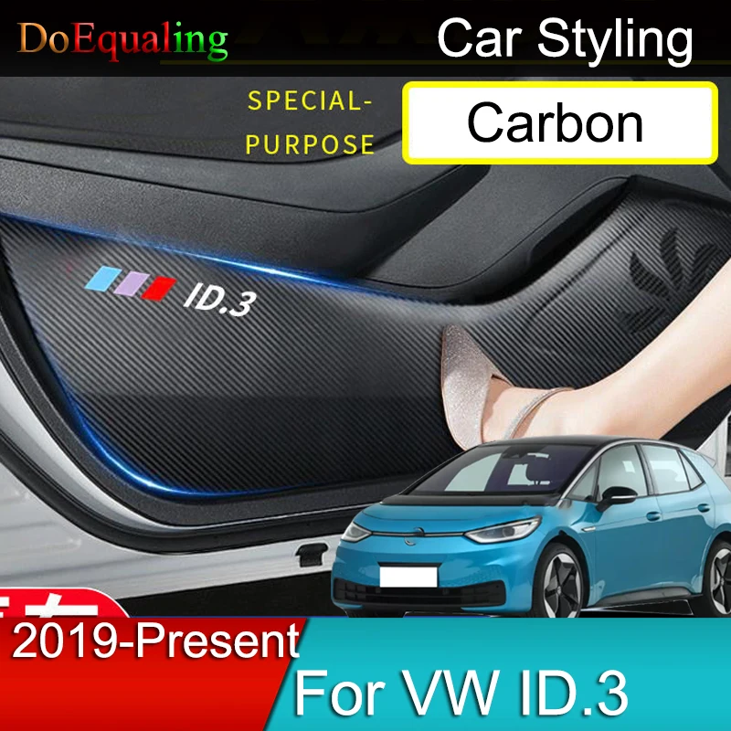 

For Volkswagen VW ID.3 ID3 1st Cupra Born 2022 2021 2020 2019 Protection Strip Door Anti-kick Pad Car Interior Accessories