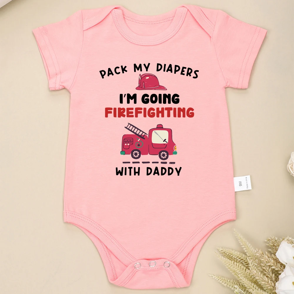 Brandbestrijding Baby Cartoon Schattige Onesies Mode Actieve Kawaii Grappige Peuter Bodysuits Katoen Hot Sale Baby Romper Goedkoop