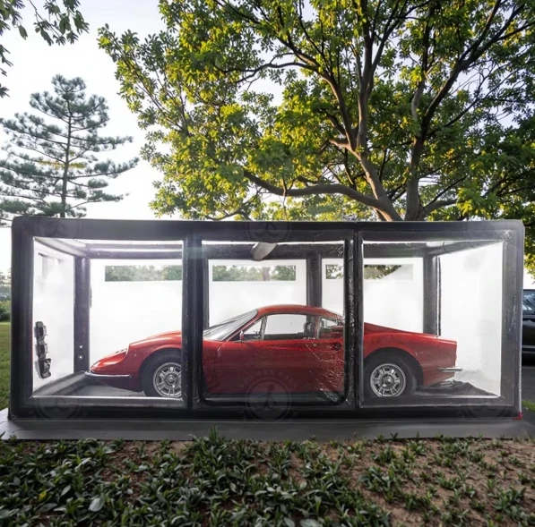 Air Inflatable Heated Hail Proof Protection Car Cover Tent Air Inflatable Car Shelter Storage Bubble