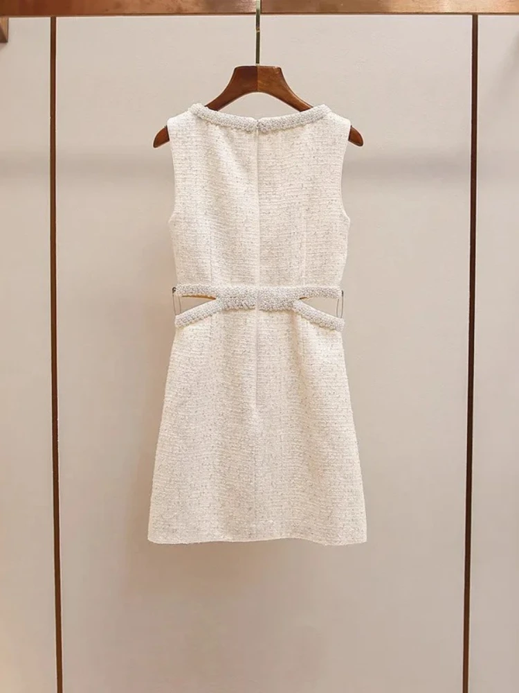 Luxury Brand Same 2026 Spring/Summer New Collection Low-Back Sleeveless Dresses