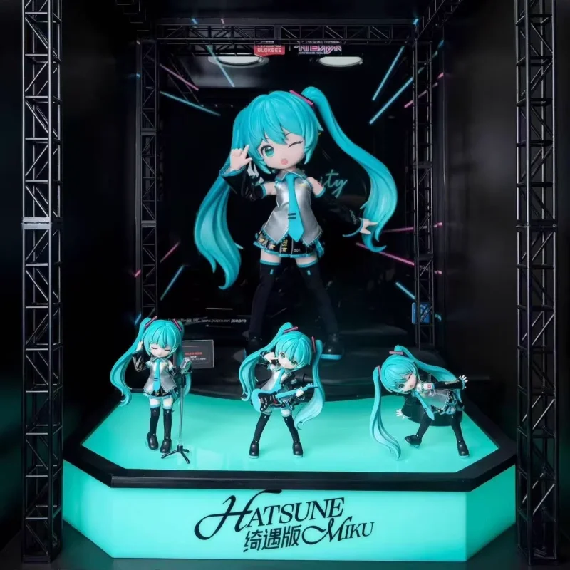 Nowa Oryginalna Figurka Blokees Anime Hatsune Miku Formula Server Encounter Edition Model do Składania Kolekcjonerski Ornament Prezent