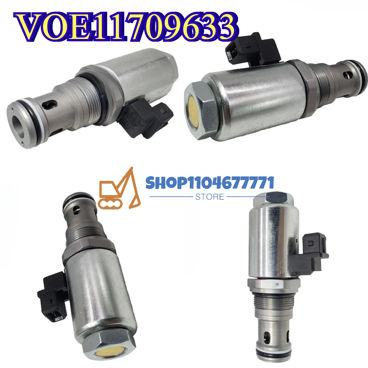 Válvula Solenoide de Alta Calidad VOE11709633 Compatible con L90E L110E L150E L180E L220E L110F L150F L180F L220F L350F VOE 11709633