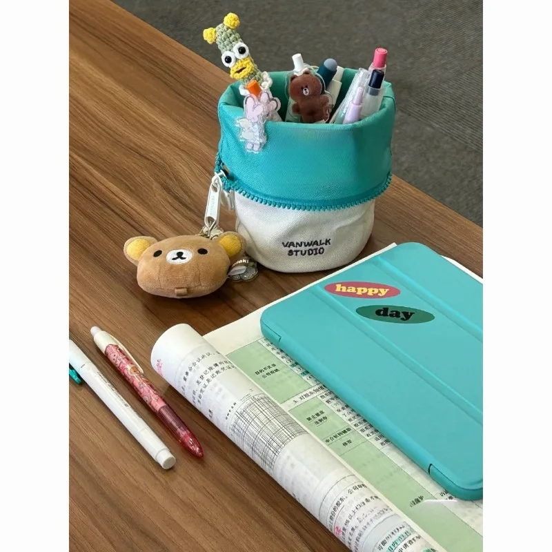 

Japanese Creative Pencil Case Stylish Foldable Large Capacity Pen Holder for Students Home Organization and Storage
