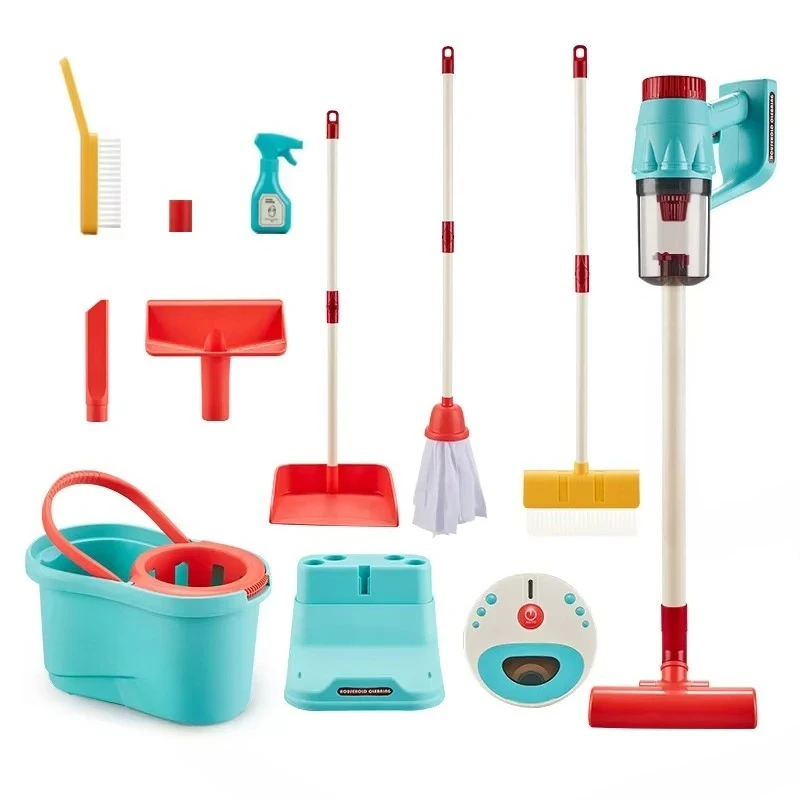 

New Indoor Electric Household Cleaner Children's Simulation House Cleaning Tools Plastic Electric Toys Girls' Housekeeping Toys