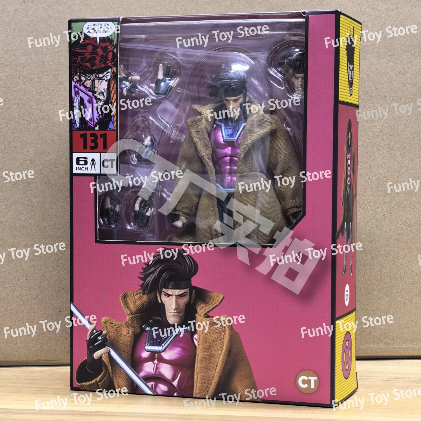 En Stock Ct jouets Gambit Mafex 131 Figure x-men Wolverine SHF Anime Figurine Statue modèle cadeaux personnalisés jouets