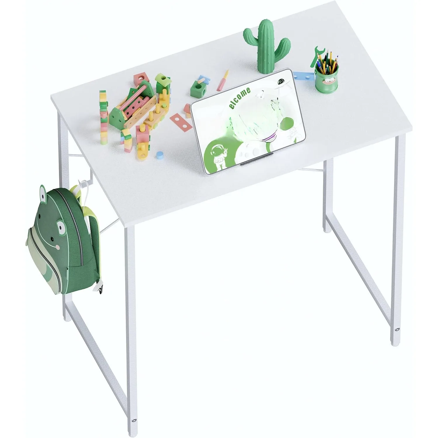 

23 Inch Computer Desk for Small Spaces, Home Office Work Desk with Headphone Hook, Small Office Desk Study Writing Table