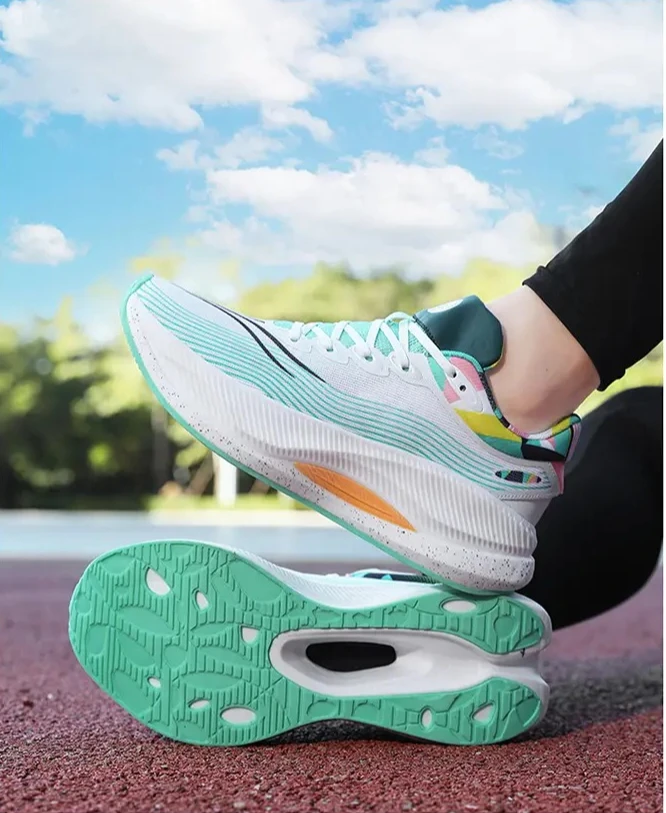 جديد الرجال احذية الجري تنفس حذاء رياضي خفيفة الوزن ماراثون الكربون لوحة حذاء رياضة عادية مريحة التدريب الرياضي