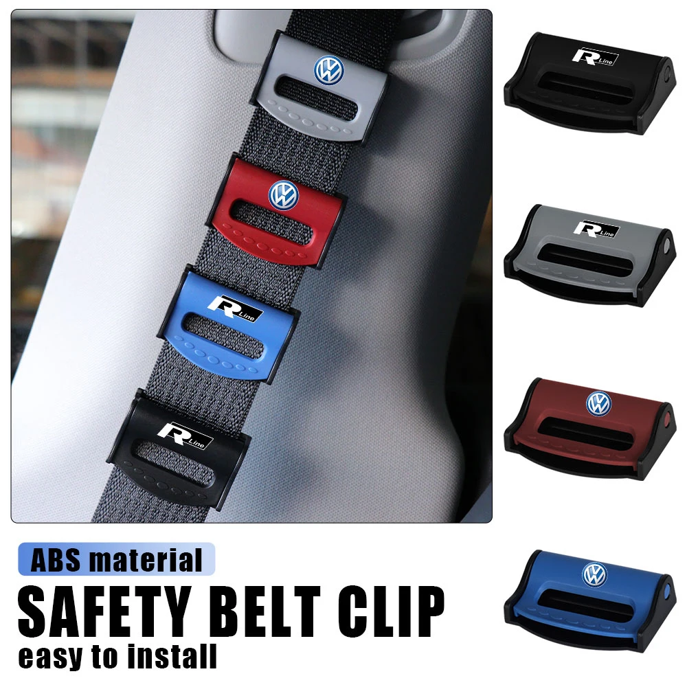 Car Seat Belt Clips Adjustable Stopper Fixed Buckle Clip For Volkswagen R Line Golf MK7 GTI Tiguan TAYRON Jetta Polo Bora Passat