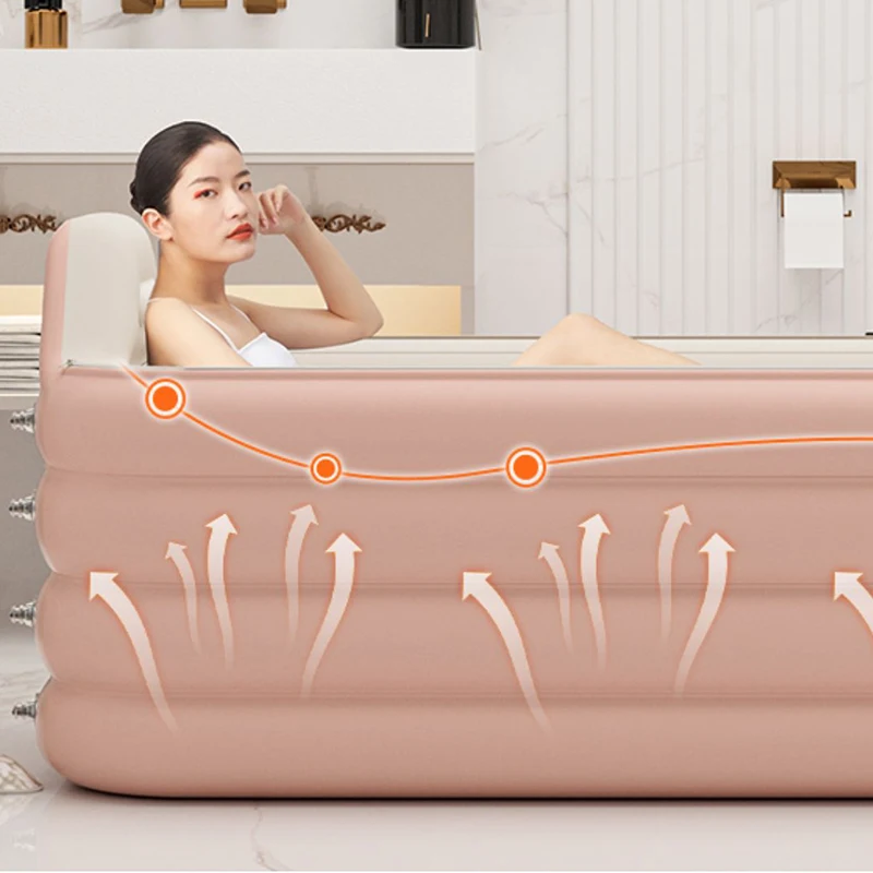 

Ice Bath Sauna Portable Inflatable Bathtubs Portable Cold Plunge Tub Hydromassager for Feet Spa Large Foot Bath Bucket DX50YT