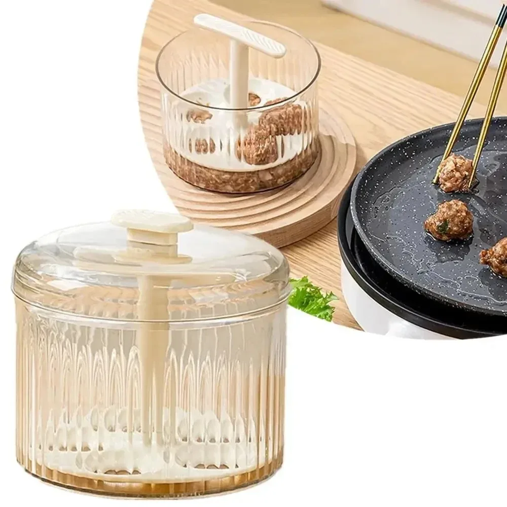 Household Fried Meatball Making Tools Translucent Meatball Maker Kitchen Meatballs Press Mold Minced Meat Storage Container