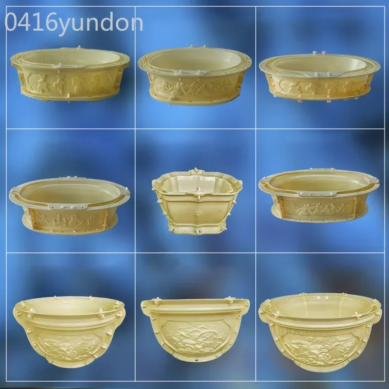 

New Chinese Cement Flower Pot DIY Mold European Bonsai Model Creative Home Garden Potted Plastic Balcony Decorations Outdoor T