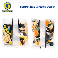 Gobricks 1kg Random Mix Basic Technology Parts DIY Building Blocks Freely Creative Toys Model Small Bricks MOC Educational Gift