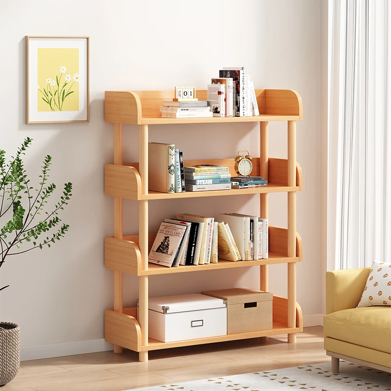 

Simple Bookshelf Floor Display Stand Living Room Shelf Home Bedroom Small Bookshelf