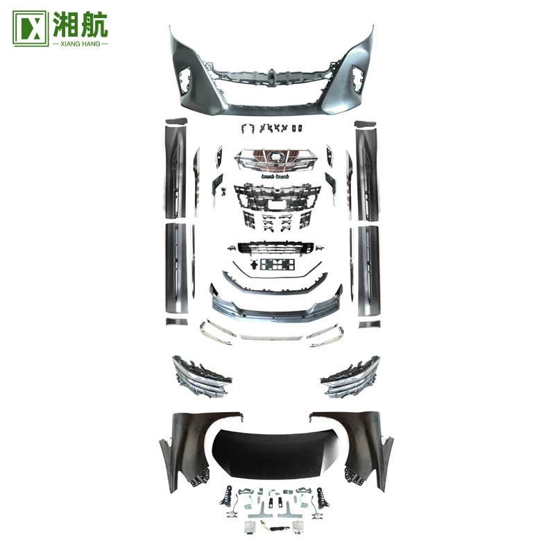 Suitable for the 2015-2023 Alphard models, for conversion to the 2024 model body kit, Mona Lisa grille electroplated version mod
