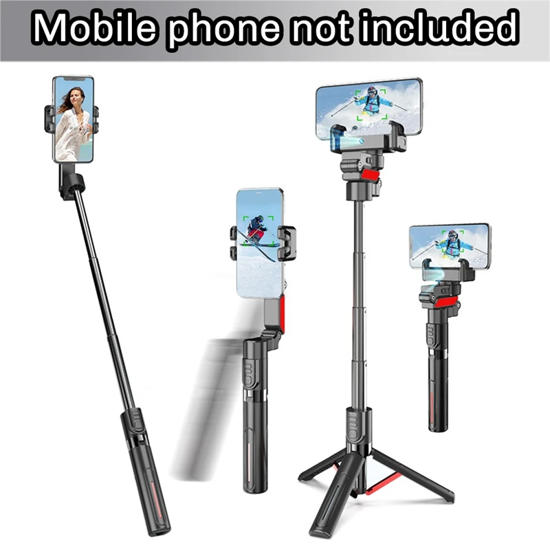 MOU-teAuto Ai Face Tracking Selfie Stick Treppiede Rotazione automatica a 360° Segui stabilizzatore cardanico con telecomando per live