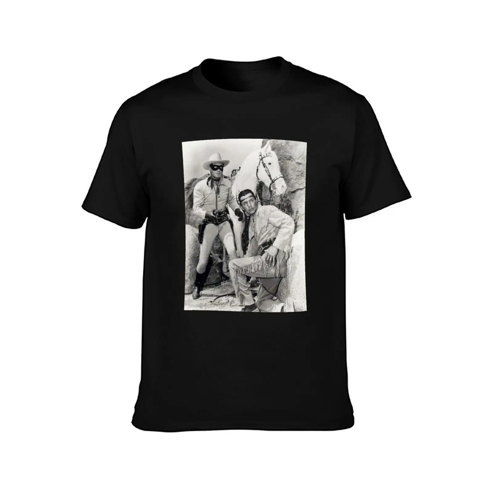 Lone Ranger and Tonto Clayton Moore and Jay Silverheels T-Shirt Construction Work Tee Shirt T-Shirt