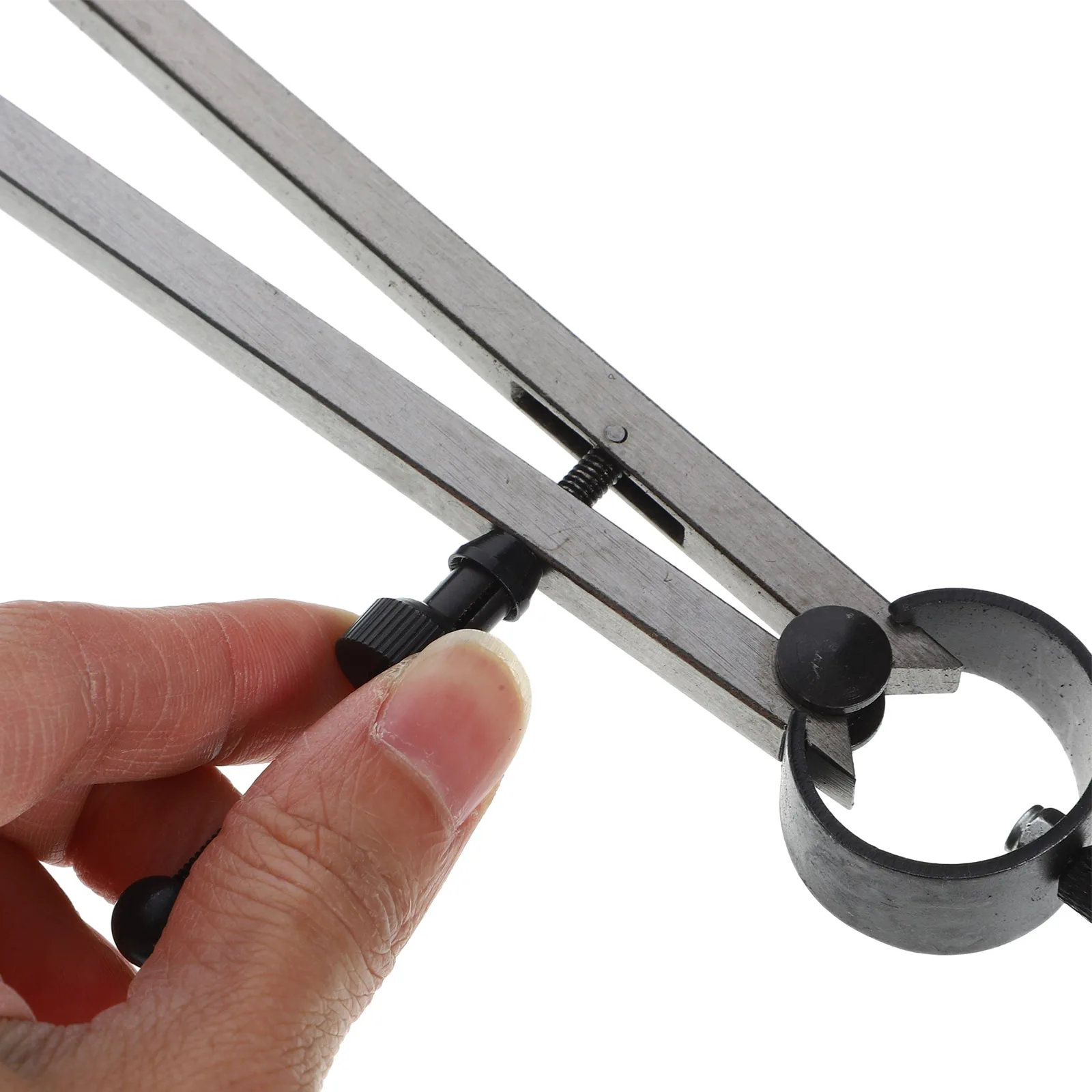 

Adjustable Precision Spacing Gauge Iron Multi-Function Spring Divider Ergonomic Handle Woodworking Drafting Measurement