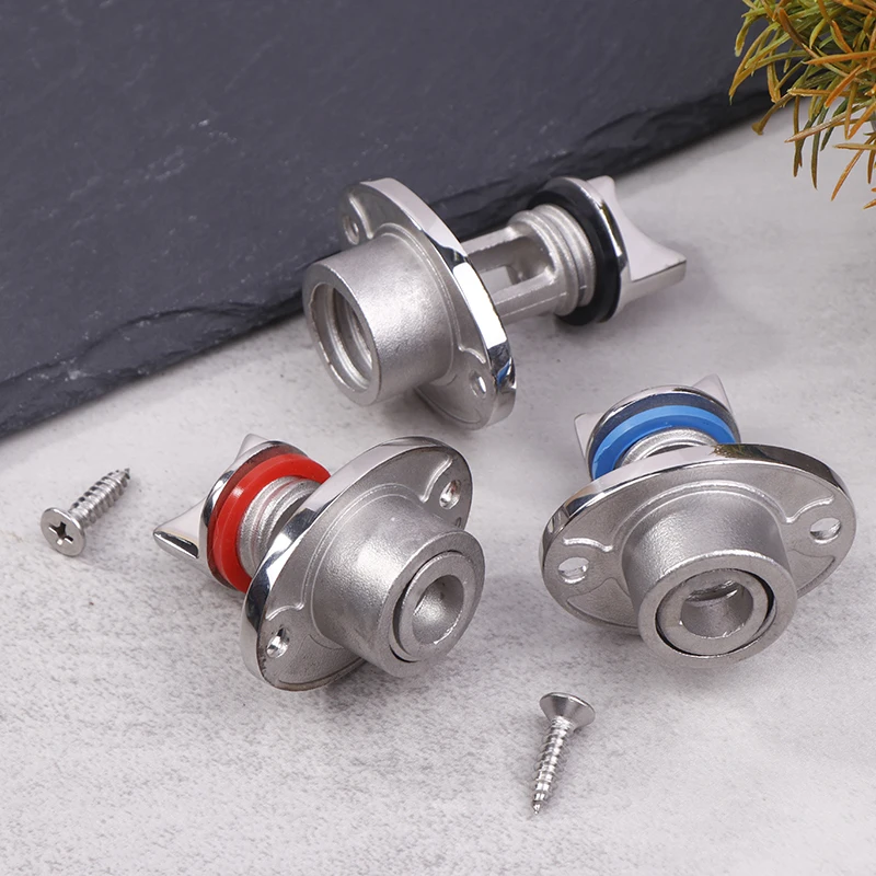 Universal 25MM 1'' Stainless Steel 316 Boat Garboard Transom Hull Drain Plug Socket Bung Hole Drainage Kayak Canoe Accessories