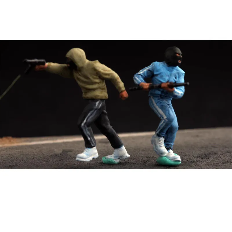 โมเดลเรซิ่นทาสีขนาด 1:72 ชุด 8 ตัว ทหารจอมดุ สำหรับประกอบฉาก DIY ของสะสม ตกแต่ง