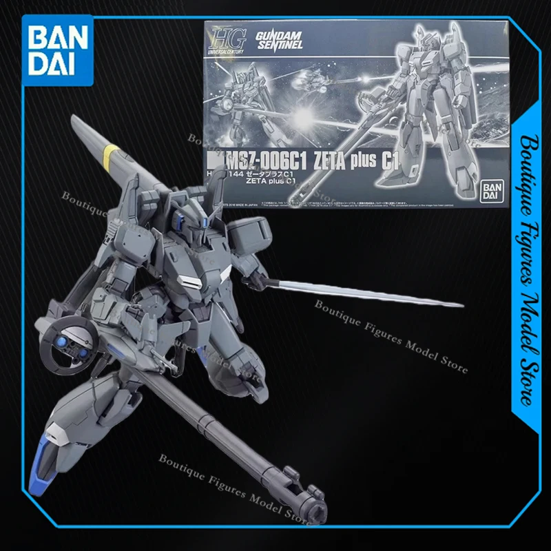 Bandai original gundam hg MSZ-006A1 MSZ-006C1 zeta plus c1 unicórnio ação anime figuras brinquedos crianças presente montagem modelo ornamentos