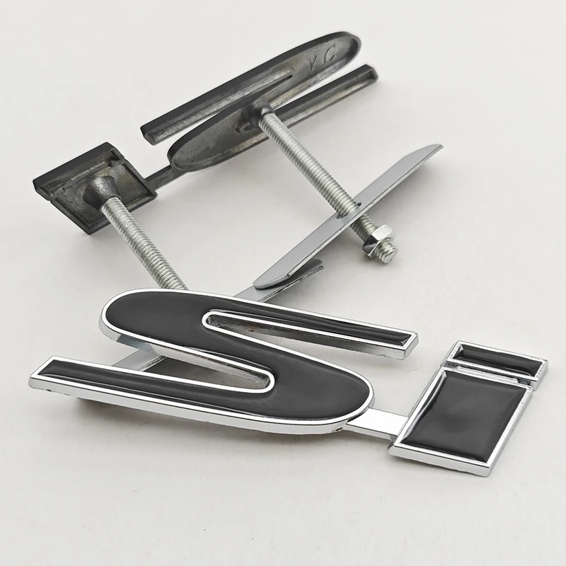 تصفيف السيارة ثلاثية الأبعاد معدن الكروم سبائك الزنك شعار SI الجبهة مصبغة شارة الخلفي الجذع شعار ملصق لهوندا سيفيك SI اكسسوارات السيارات