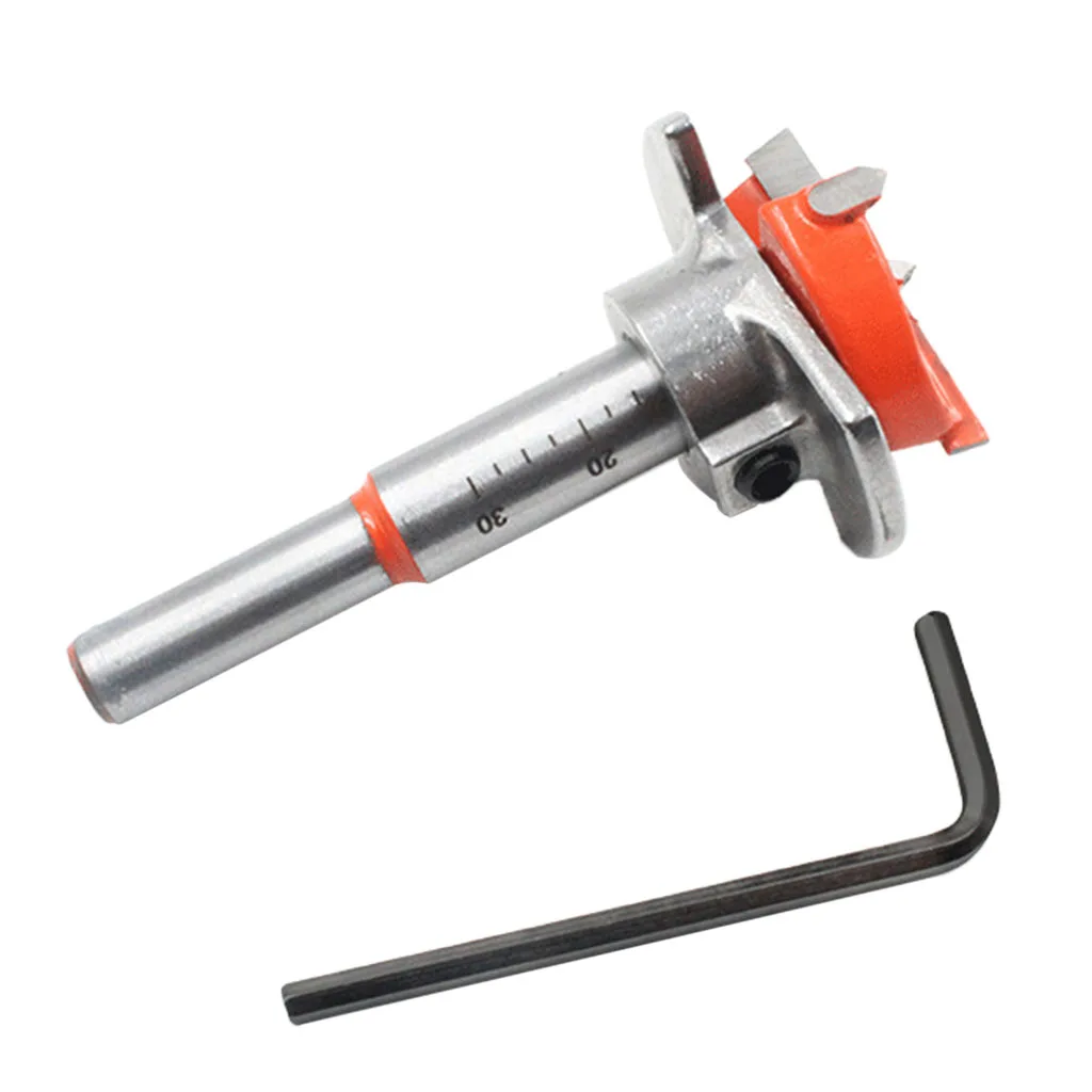 Forstner Drill Bit Set Steel Woodworking Tool Precision Hole Cutter for Carpentry Wood Drill Guide