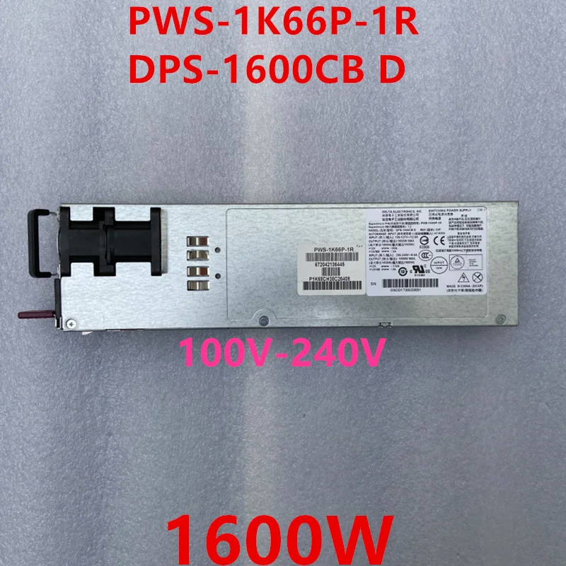 New Original PSU For Supermicro CRPS 1600W Power Supply PWS-1K66P-1R DPS-1600CB D
