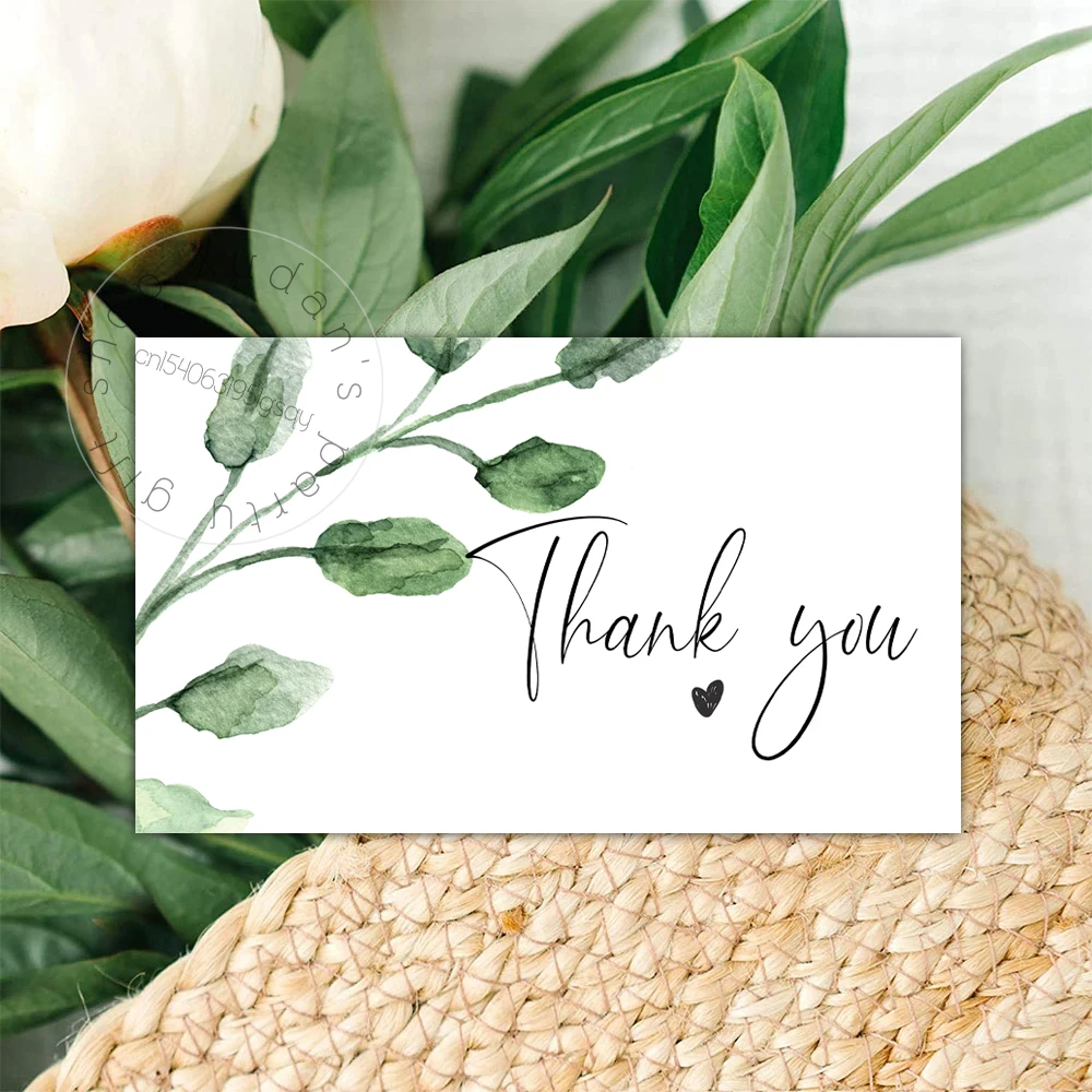 30pcs Thank You for Supporting My Small Business Card Thanks Greeting Card Appreciation Cardstock for Sellers Gift Merci Card