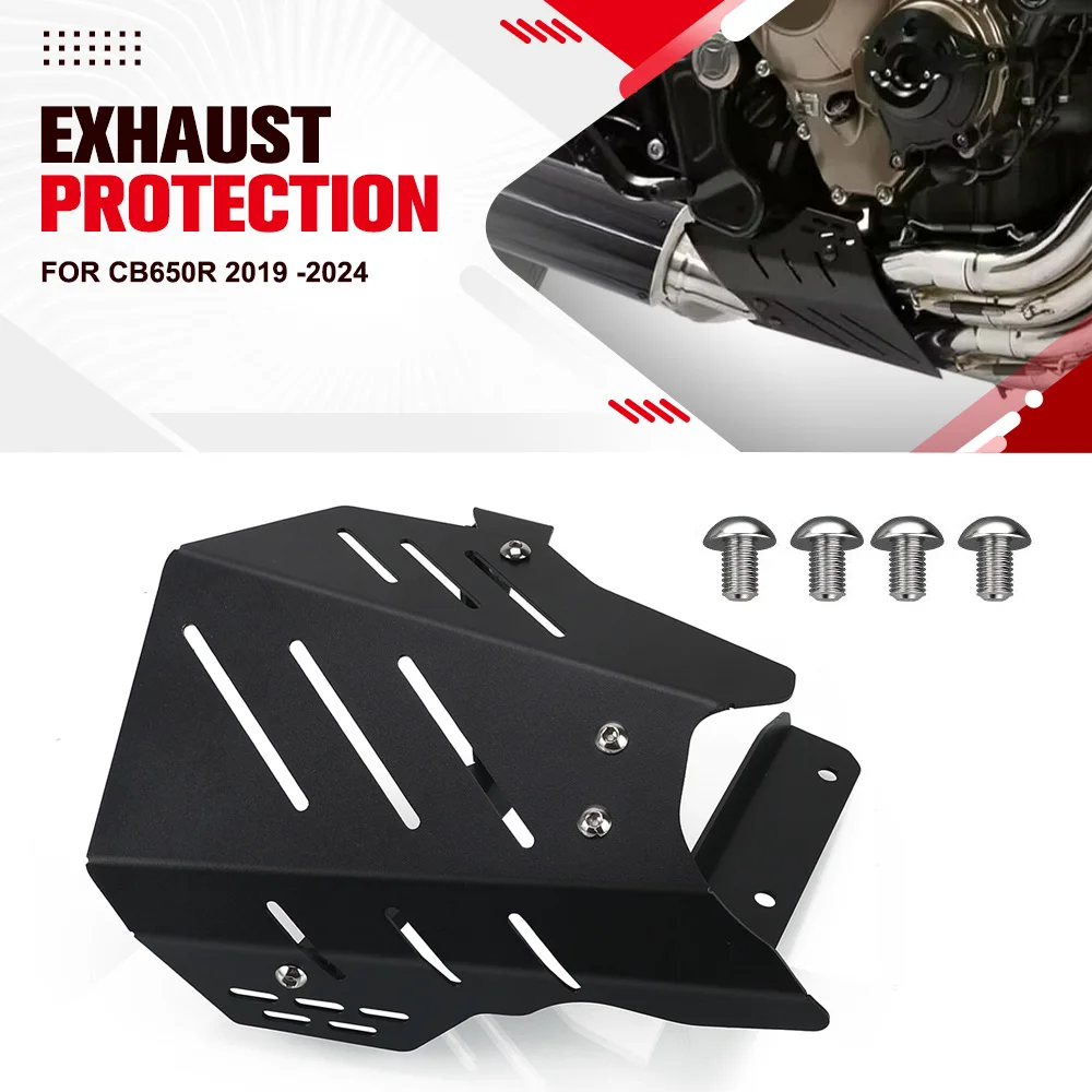 

CB 650R Motorcycle Exhaust Front Interface Frame Protective Shield Guard Cover For Honda CB650R 2019 2020 2021 2022 2023 2024