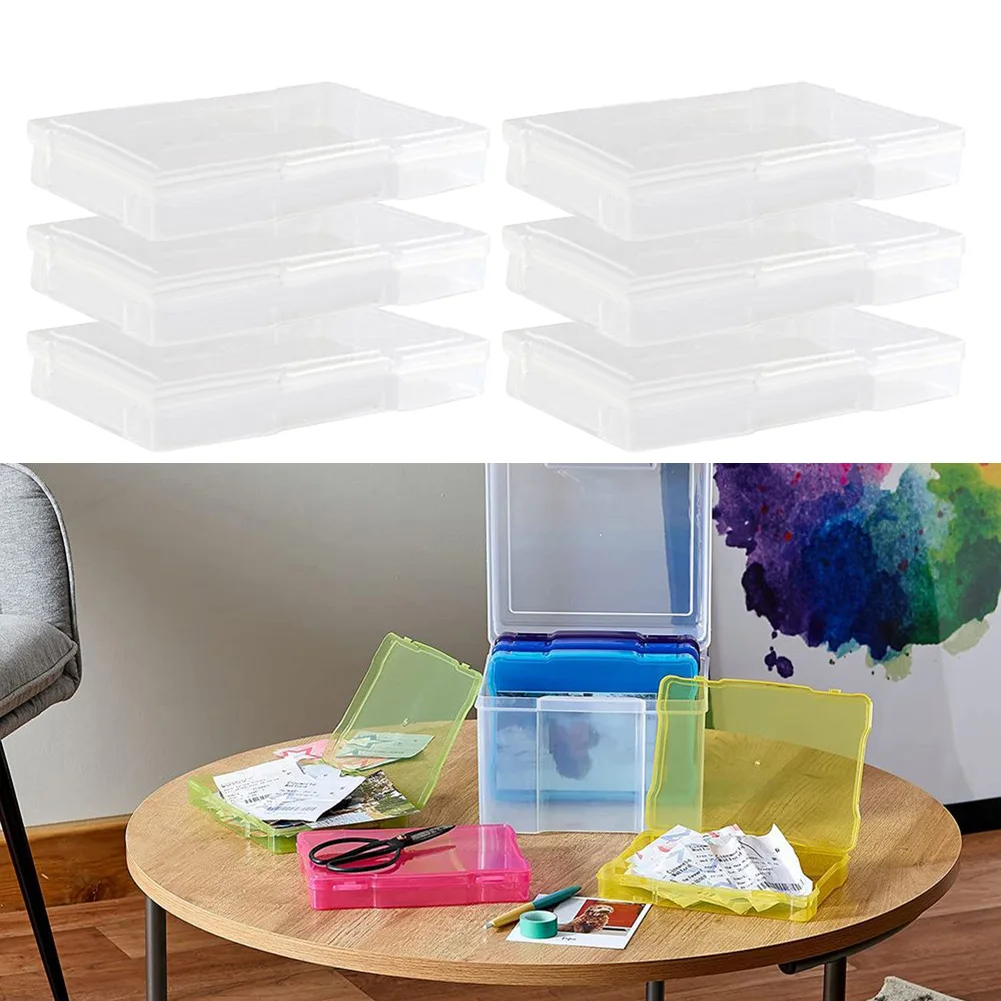Photo Storage Box 5x7inch Photograph Picture Album Organiser Craft Container For Jewelry Tools Screws Parts Hardware Boxs