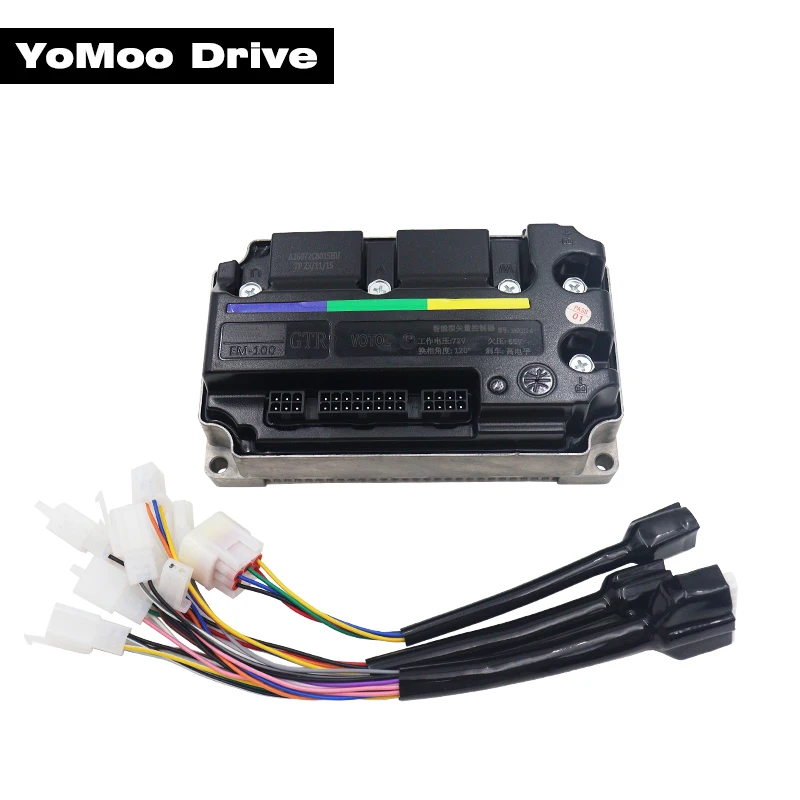 

VOTOL EM100 GTR 72V BOOST 150A Peak 450A FOC BLDC 150A Boost Brushless Programmable Controller For QS 3KW Mid-drive/Hub Motor