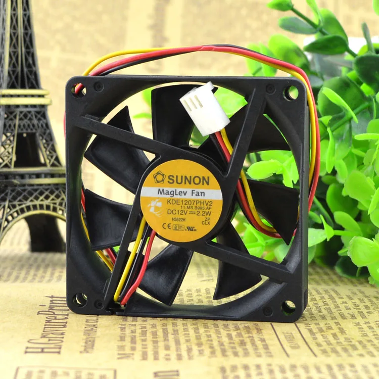 

НОВЫЙ ОРИГИНАЛЬНЫЙ KDE1207PHV2 DC 12 В 2,2 Вт 7015 70*70*15 мм 7 см ОХЛАЖДАЮЩИЙ ВЕНТИЛЯТОР