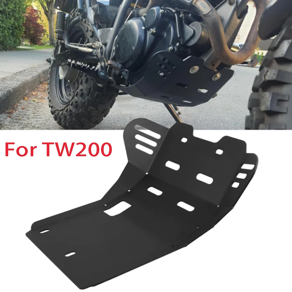 Motorcycle Skid Plate For YAMAHA TW200 TW 200 1987-2023 2022 2021 Under Engine Protector Belly Pan Chassis Bash Plate Covers