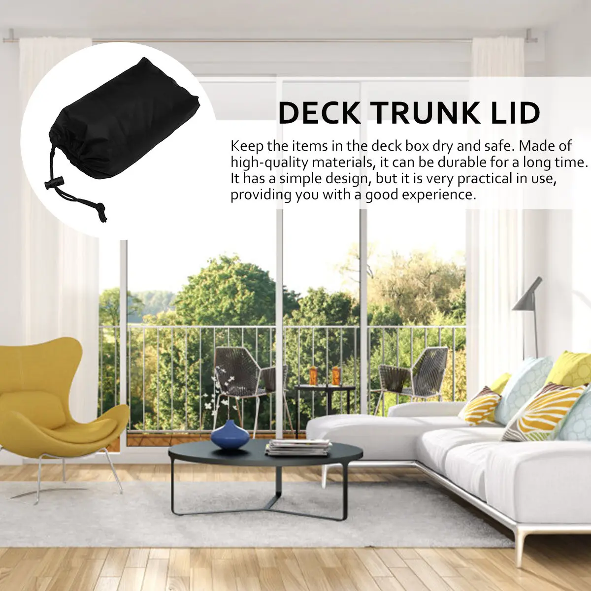 

Portable Deck Trunk Cover Outdoor Waterproof Anti-Uv Rainproof Storage Box Protector for Anti-Uv Box Cover