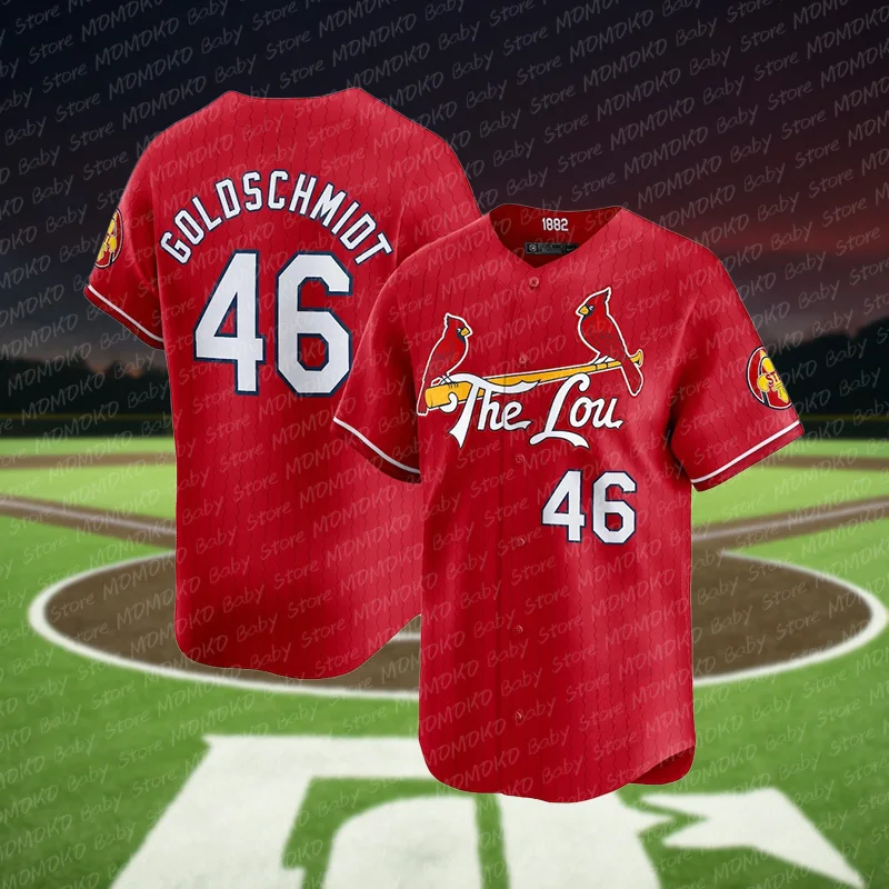 0.15 Arenado St. Louis Cardinals 2024 City Connect maglie da Baseball limitate estate bambini bottone adulto con abbigliamento da Baseball